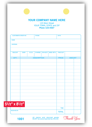 Classic Large Register Form 2 part