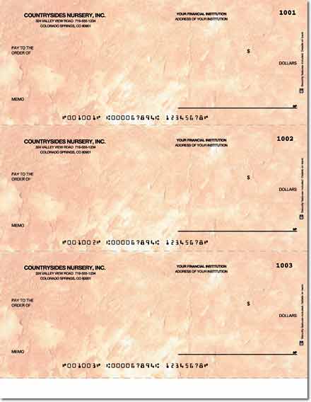 Terra Cotta Laser Check No Voucher w/o Lines