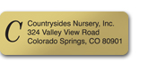 Gold Monogram Rolled Label