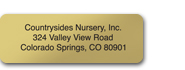 Gold Rolled Label