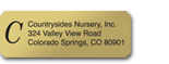 Gold  Monogramed Rolled Label