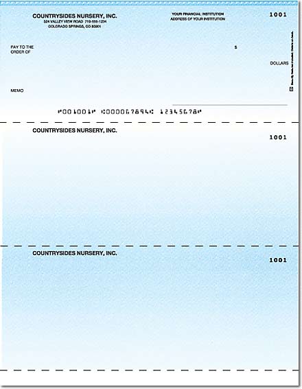 Classic Blue Laser Checks Check on Top Singles