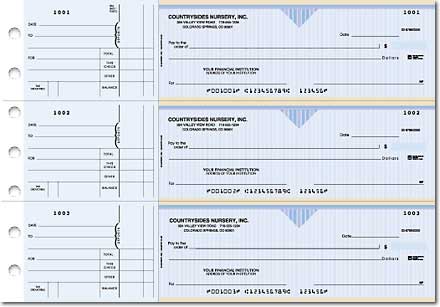 Country Club General Purpose 3 on a Page Checks Duplicates