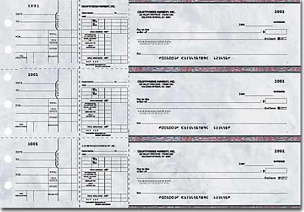 Buy Executive Gray Payroll General Purpose 3-on-a-Page Checks - Singles