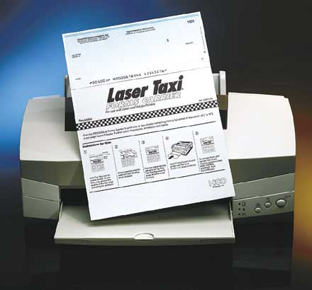 Drive one or two checks that remain from your standard 3-per-page laser checks through the printer with this carrier. Documents stick to an adhesive strip. Also use with envelopes, labels and small or irregular documents. Set of 10 reusable sheets.