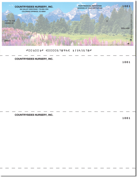 Nature&#039;s Majesty Laser Checks Check on Top Singles