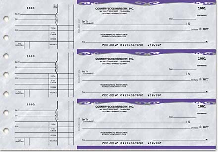 chase checkbook desings