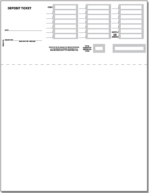 Laser Checks Deposit Slips